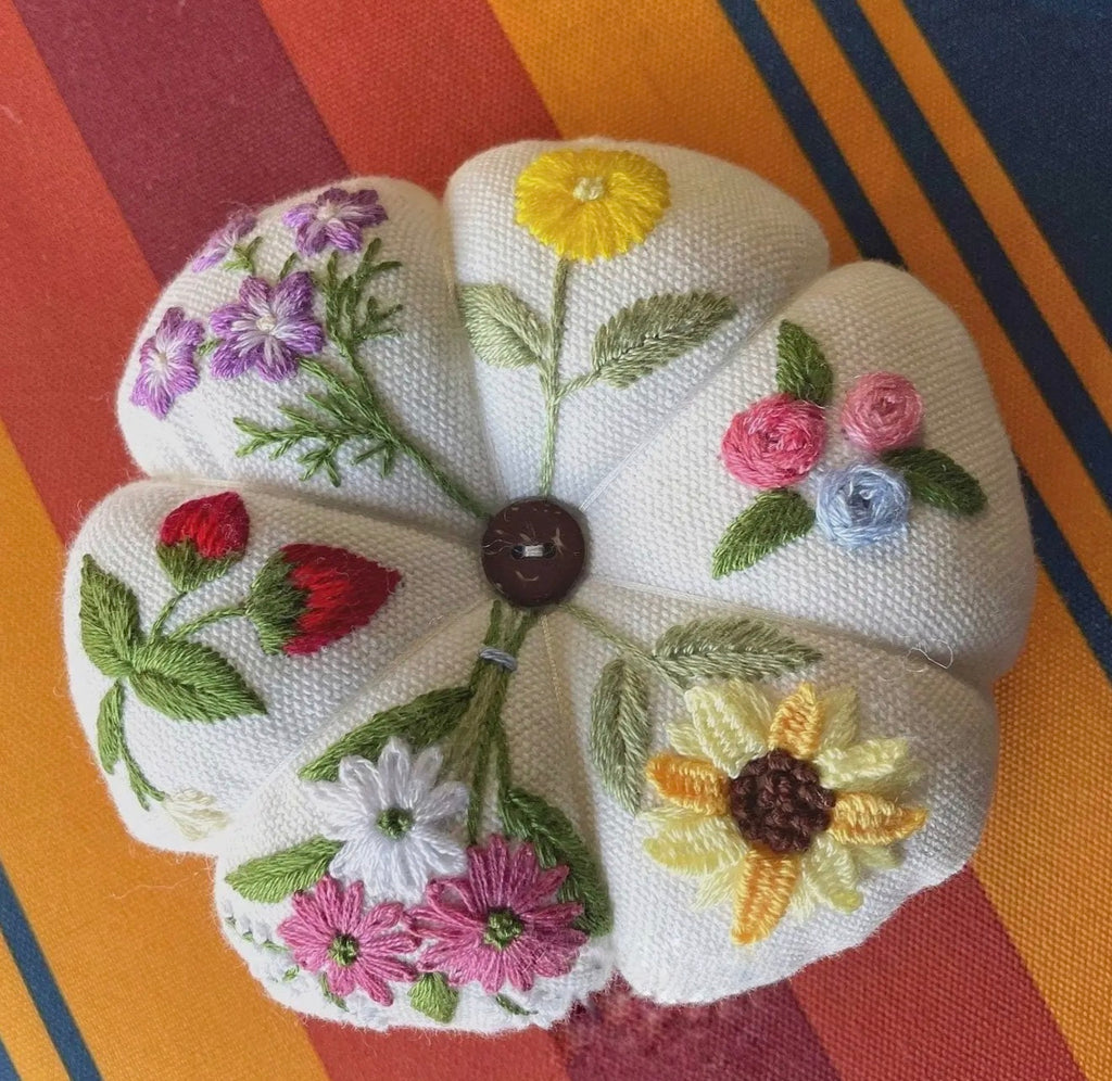 Hand Embroidered Pincushion