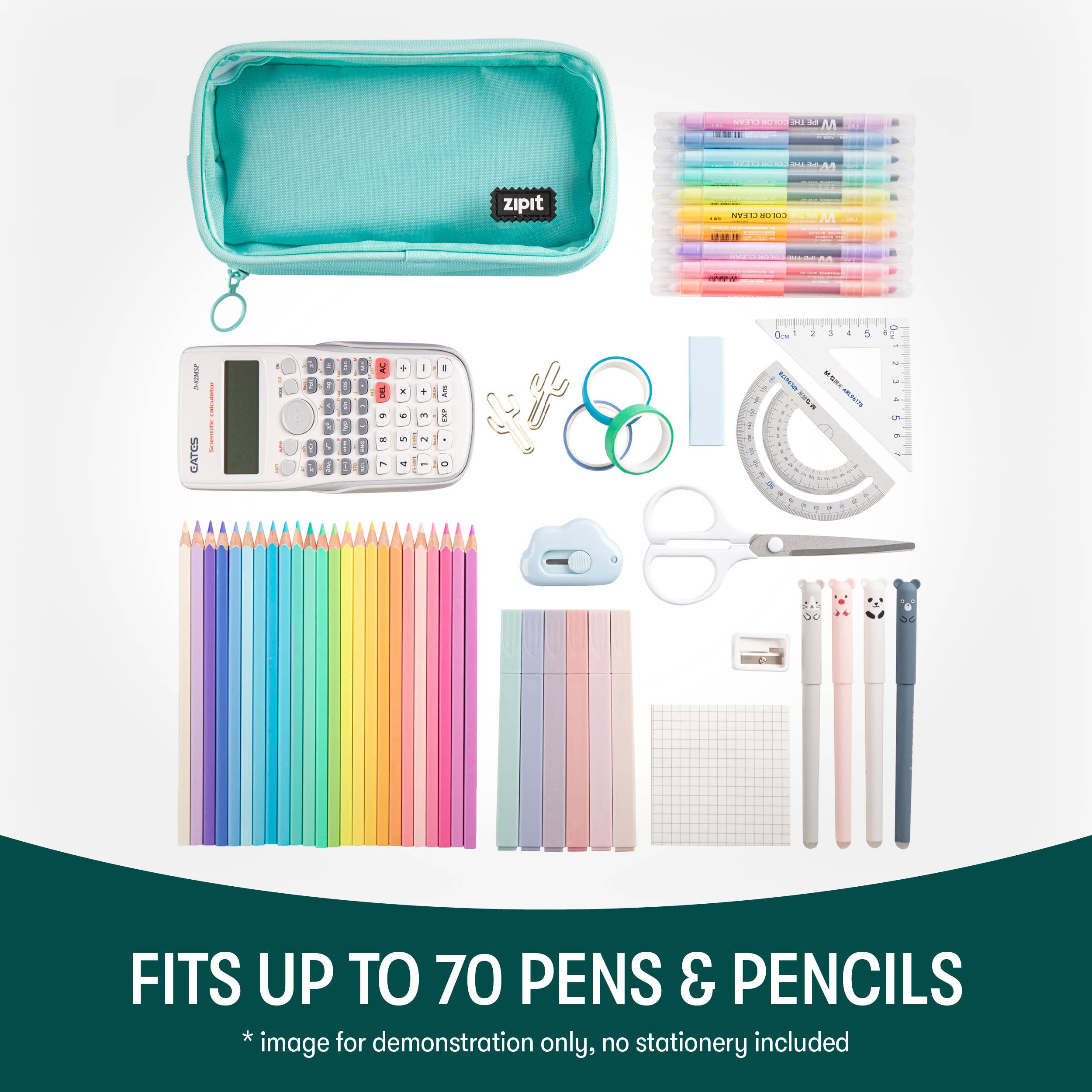 ZIPIT Half & Half Pencil Case