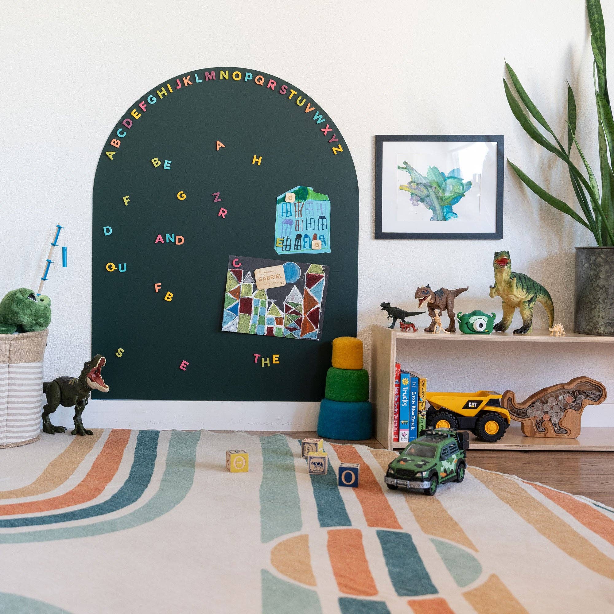 Green Magnetic Arch Wall Decal