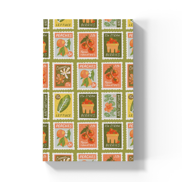 Garden Stamps Layflat Notebook