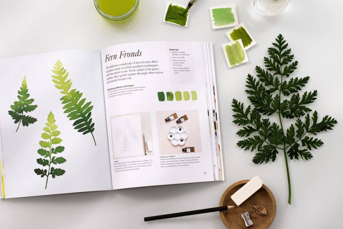 Modern Botanical Watercolor Painting