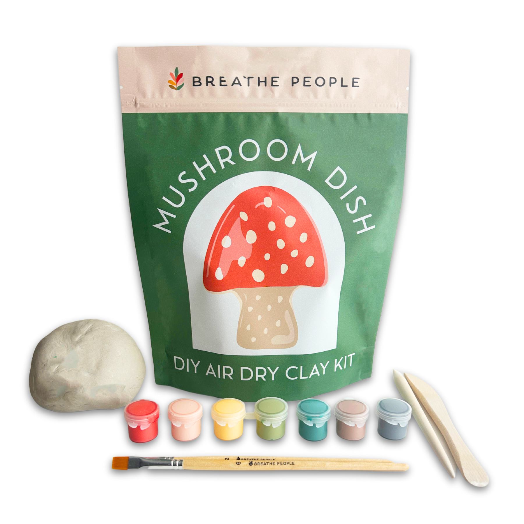 Air Dry Clay Kit- Mushroom Dish
