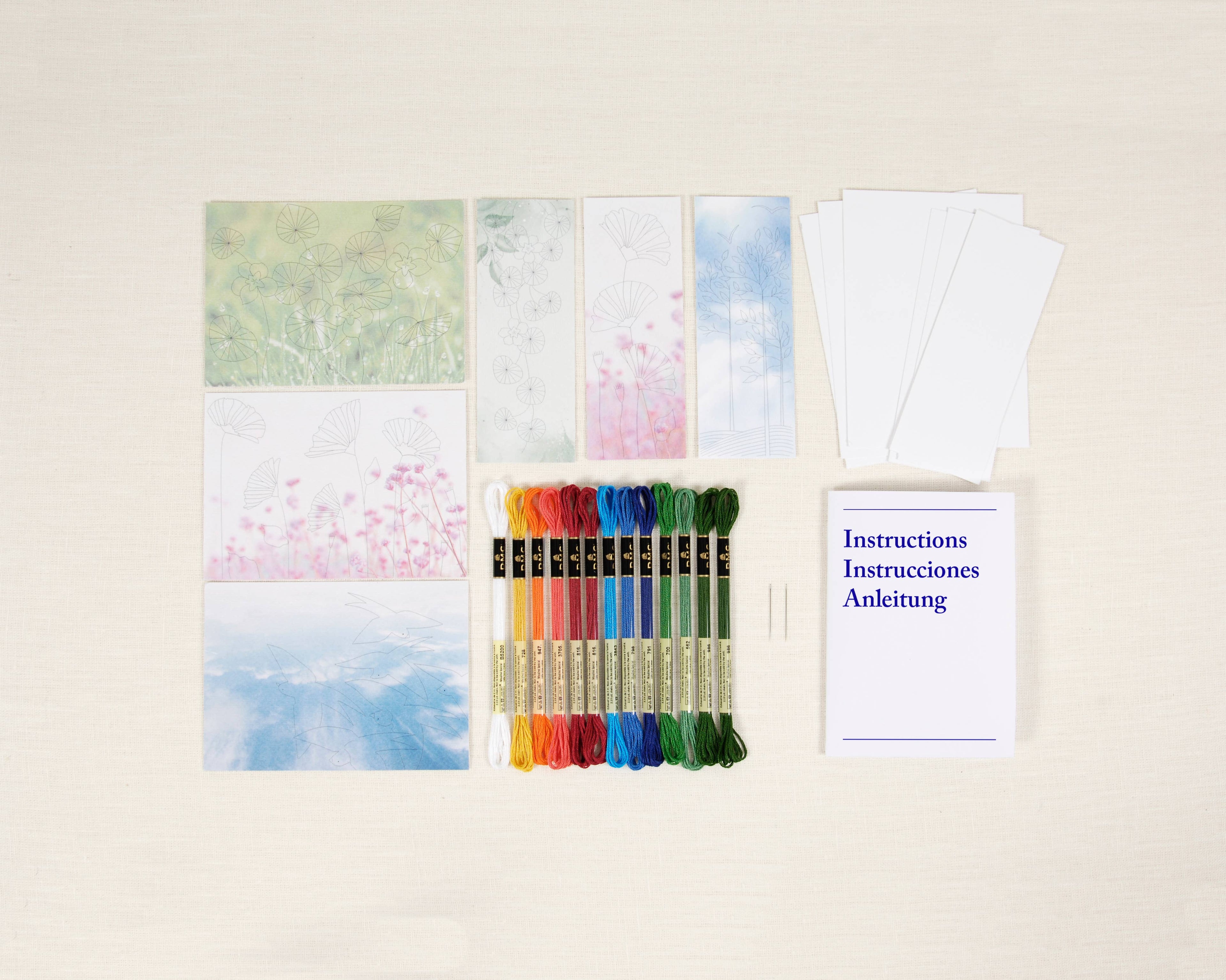 Nature Embroidery Card Kit