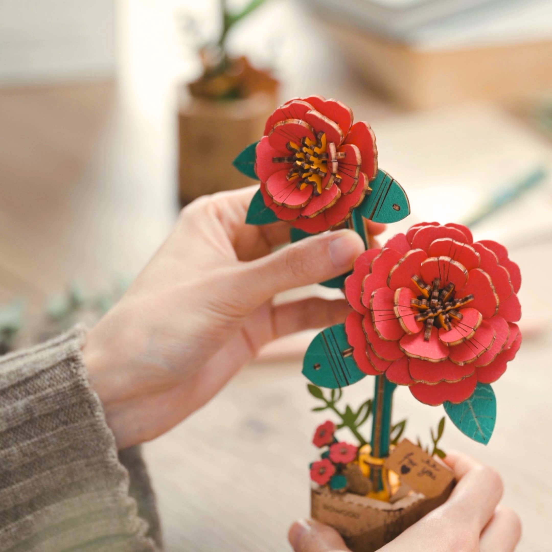 3D Wooden Flower Puzzle Bundle