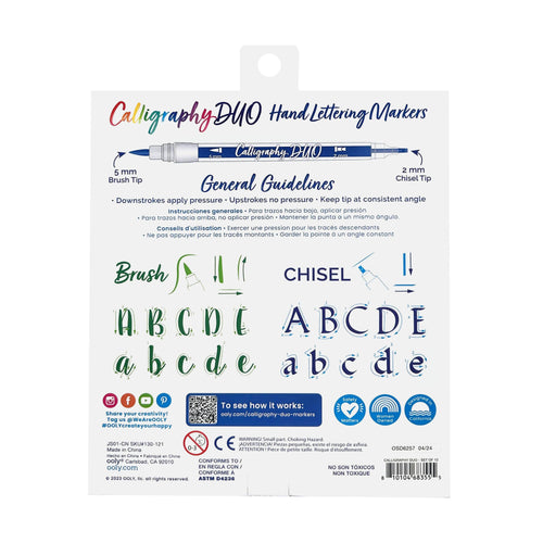 Calligraphy Duo: Double-Ended Markers
