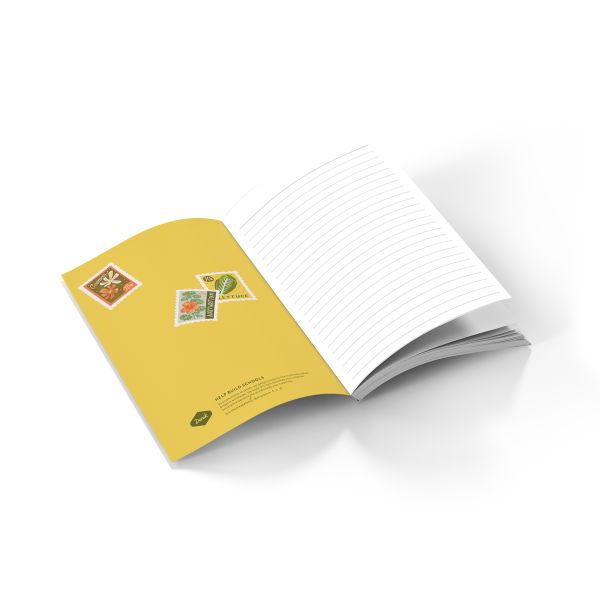 Garden Stamps Layflat Notebook