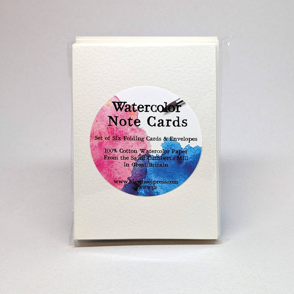 Watercolor Notecards - Set Of Six