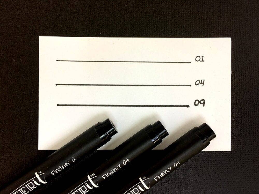 Letter It™ Fineliner Black Pens (3 Pack)