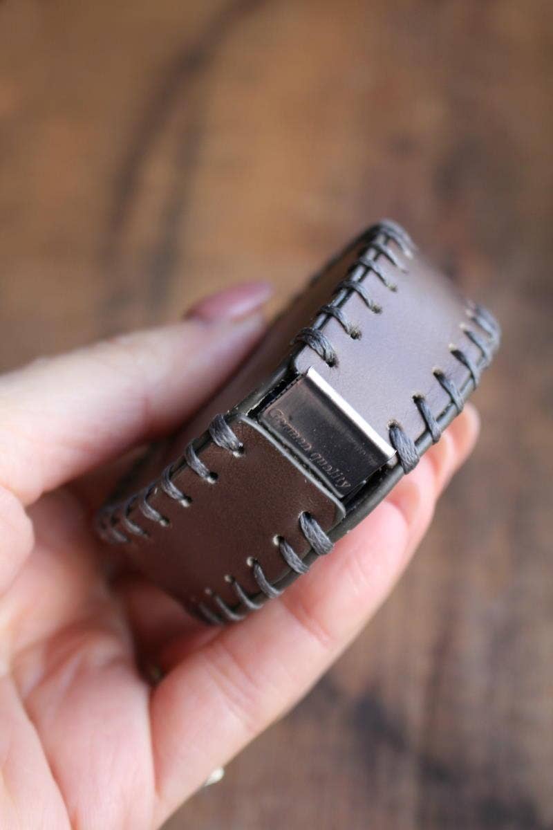 Hand-Stitched Leather Tape Measure