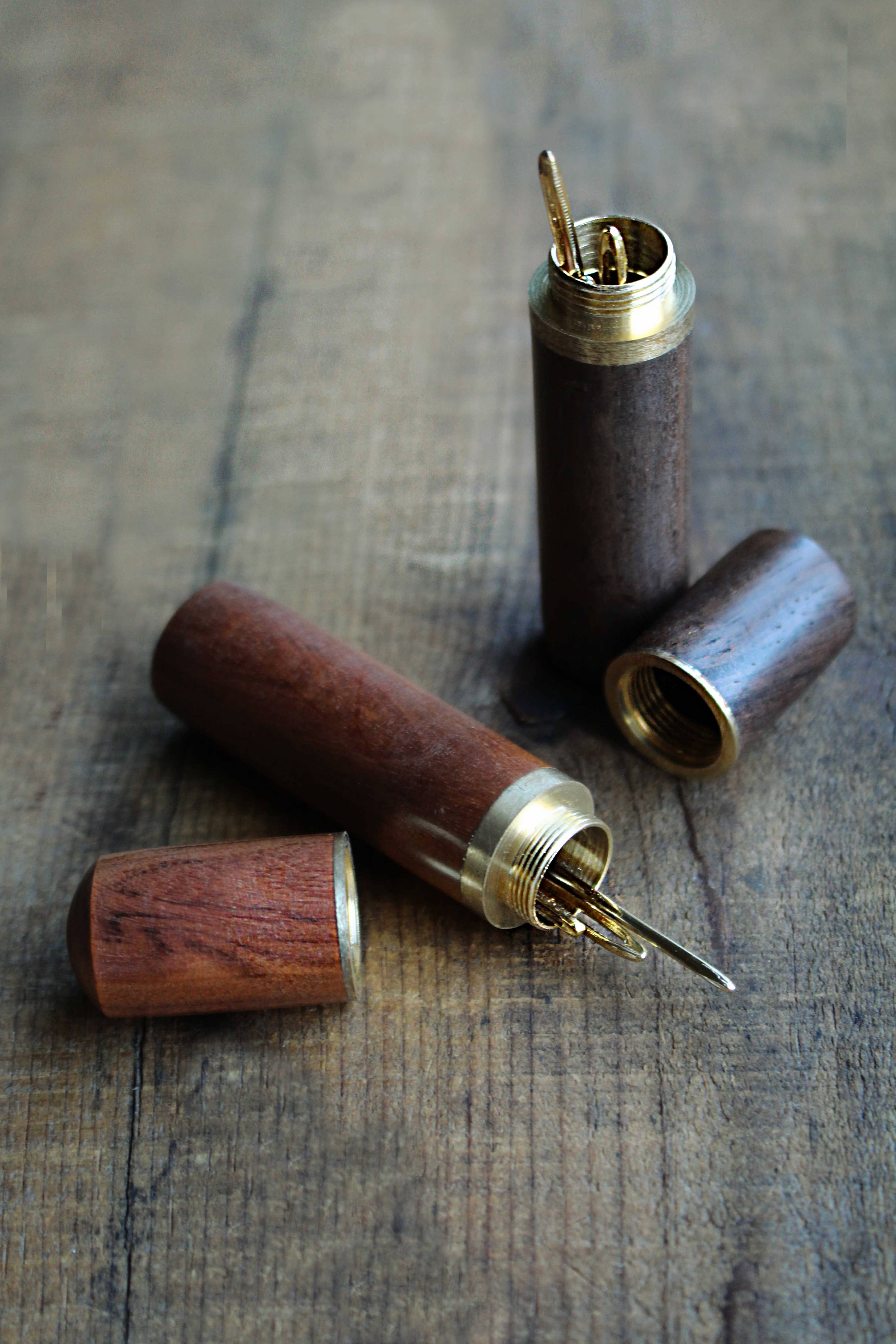 Wooden Needle Case
