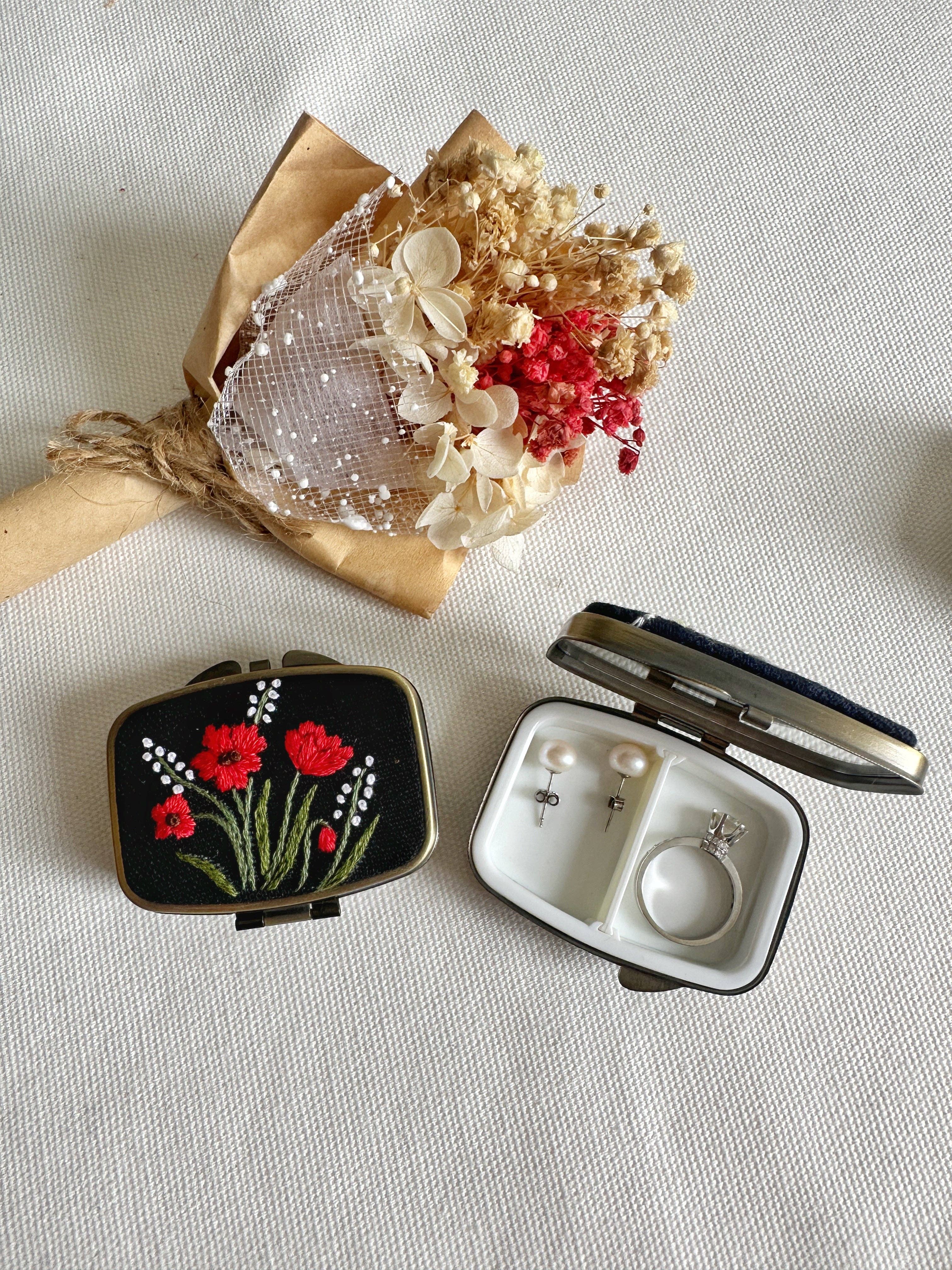 Embroidered Mini Box
