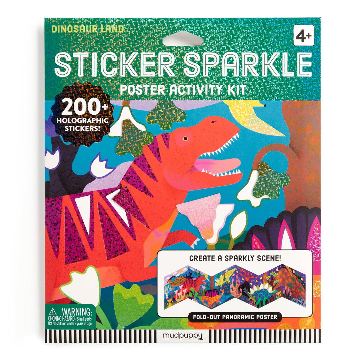 Dinosaur Sticker Sparkle Poster Activity Kit