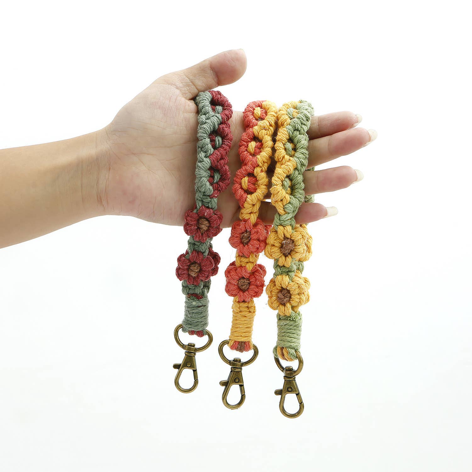 Macrame Wristlet Keychain