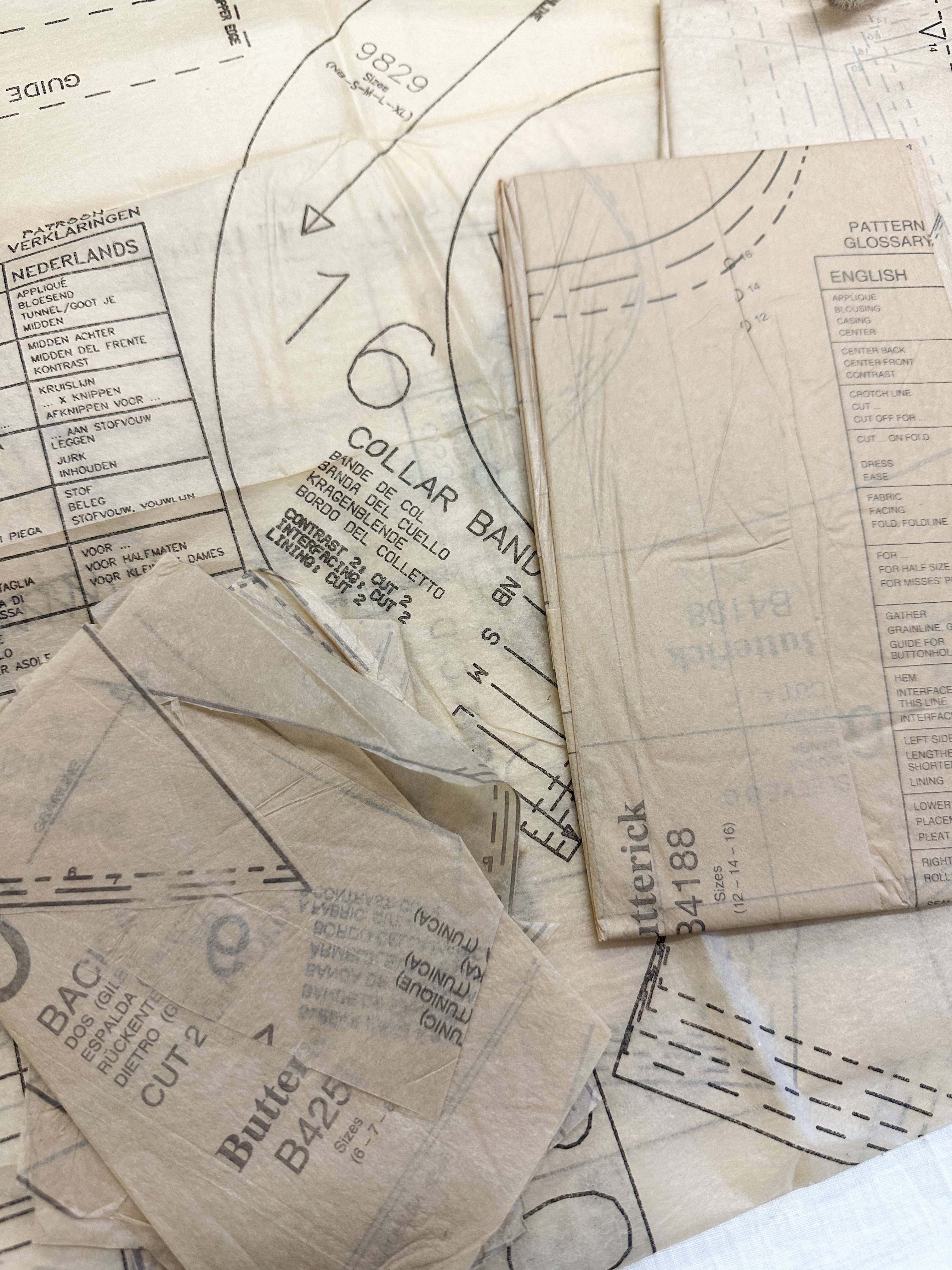 Vintage Sewing Patterns for Collage and Junk Journaling