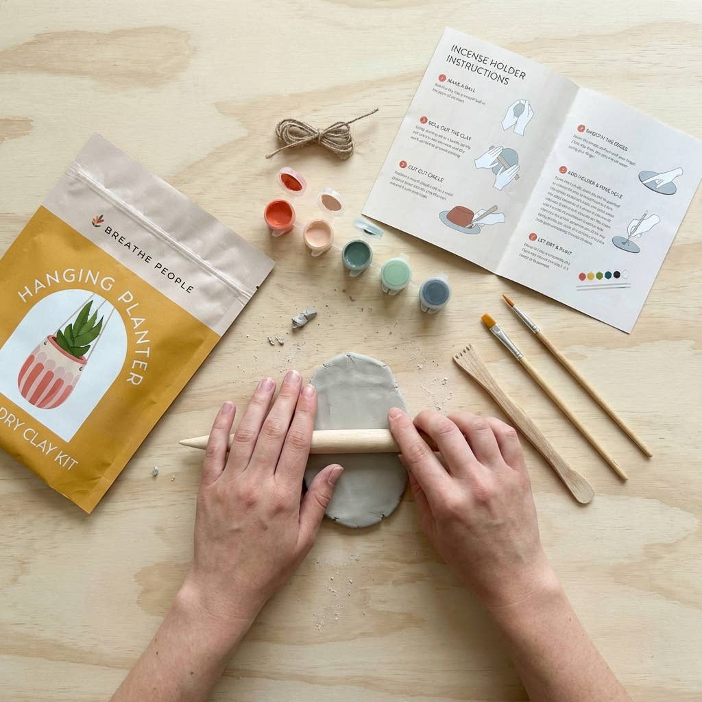 Air Dry Clay Kit- Make Your Own Hanging Plant Pot