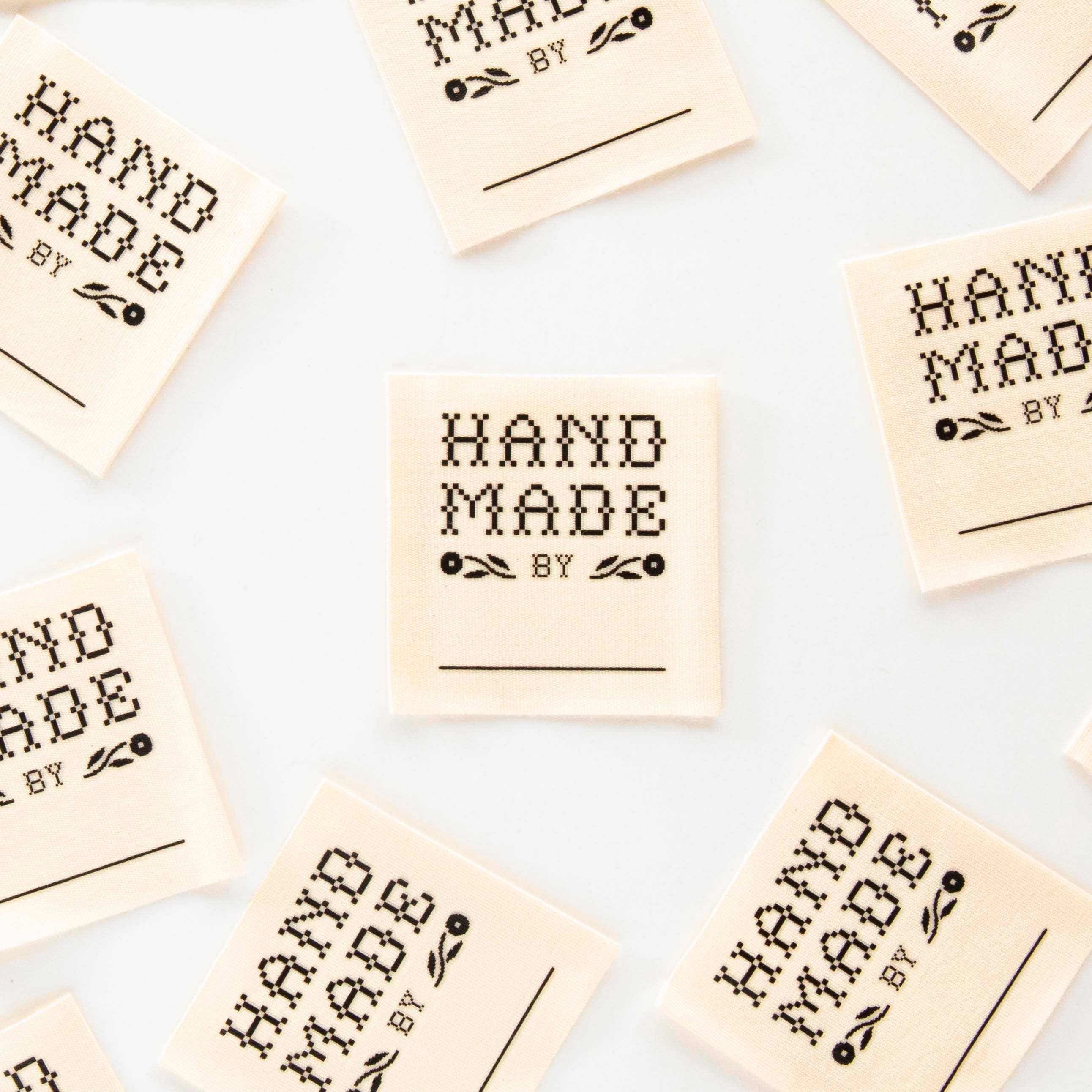 Handmade By Write in Label~Organic Cotton~4ct