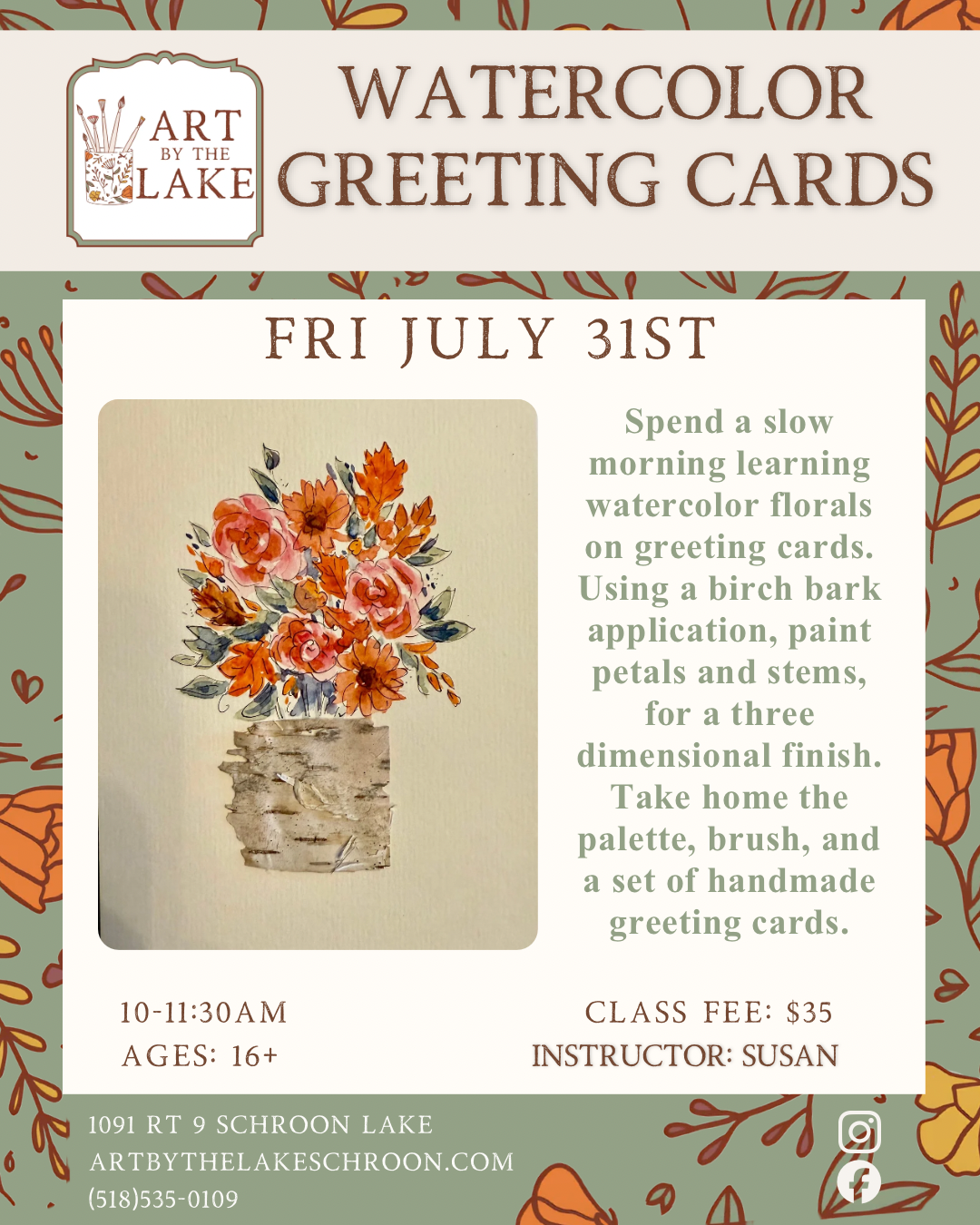 July 31-Watercolor Greeting Cards