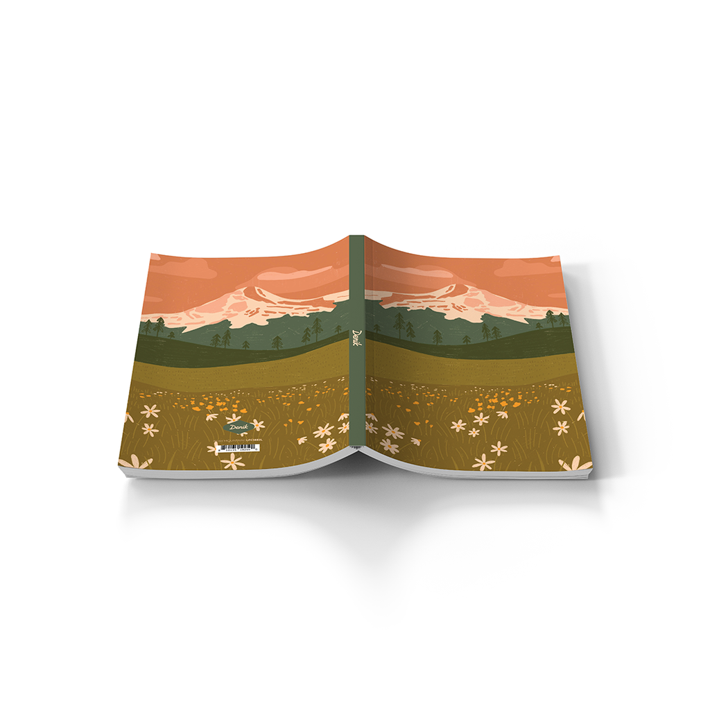 Rosy Mountain Layflat Notebook