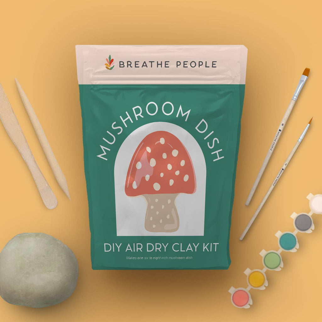 Air Dry Clay Kit- Mushroom Dish