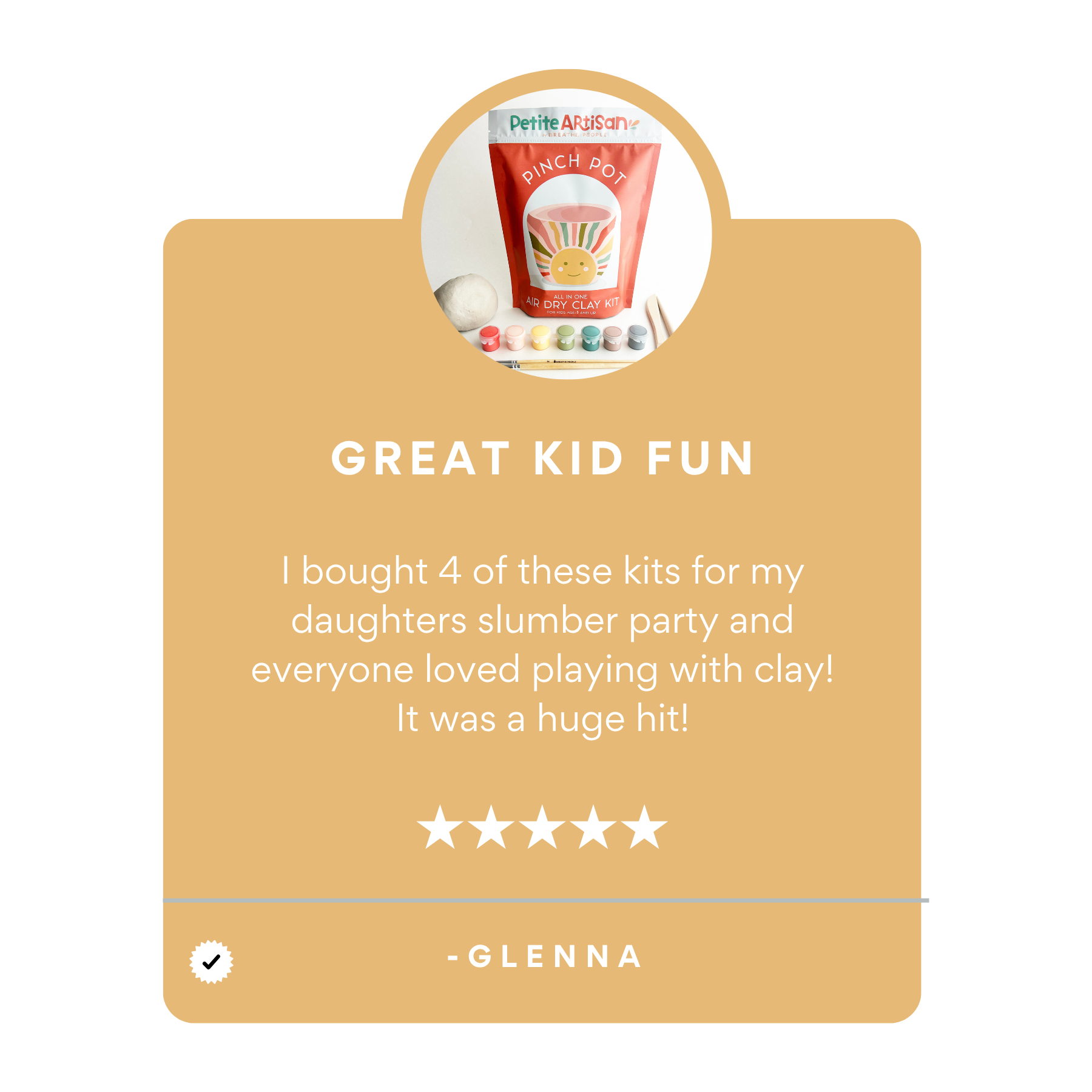 Kids DIY Clay Kit — Make and Paint Your Own Pinch Pot