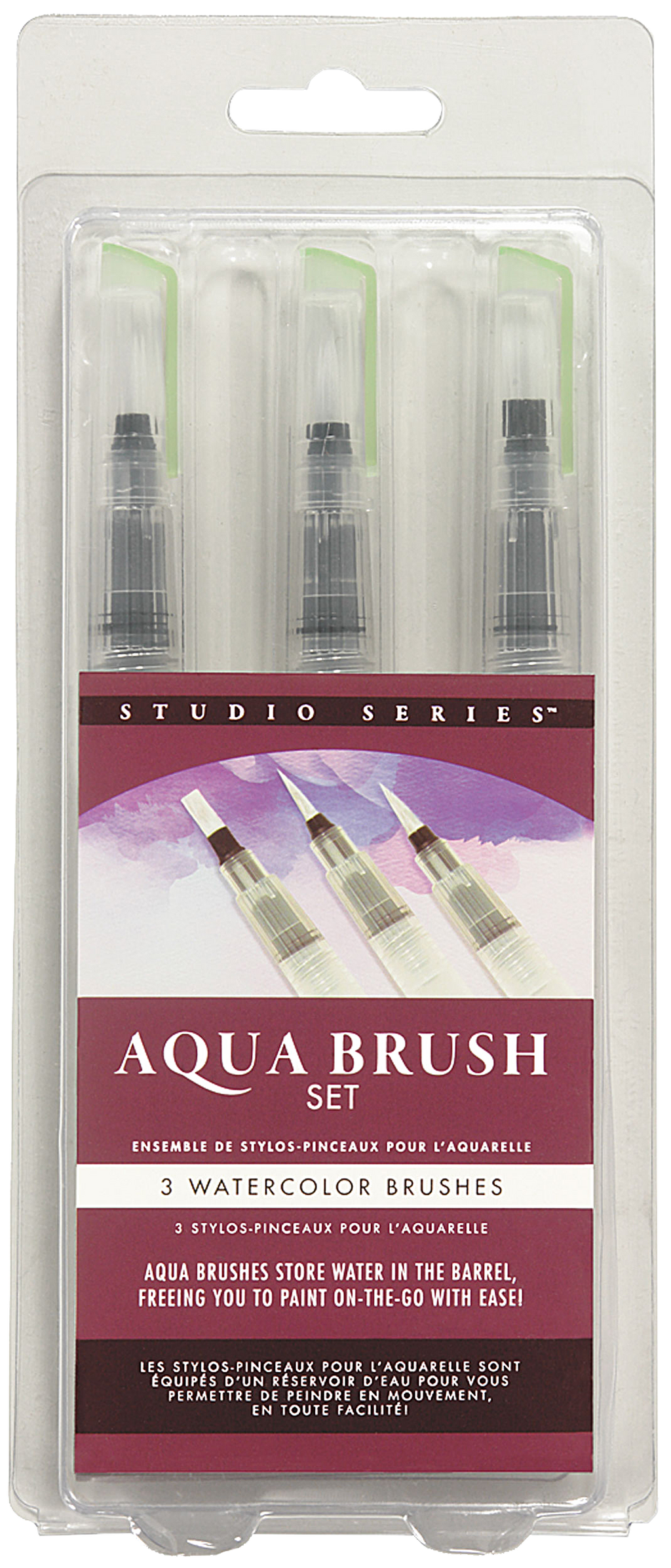 Studio Series Aqua Brushes (Set of 3)