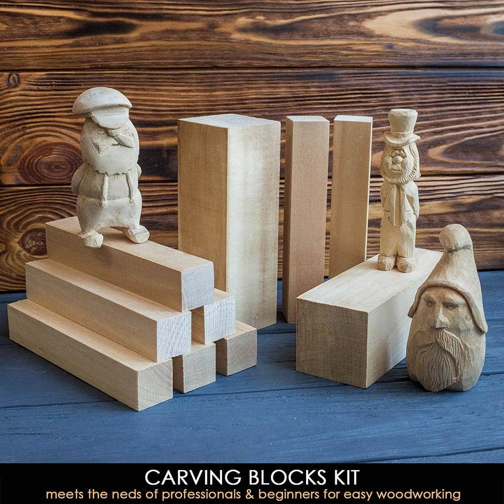 Basswood Carving Blocks 10 pcs