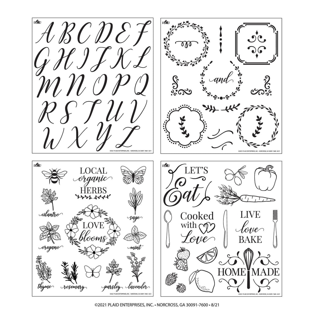 Wood Burning Pattern Sheets 5-Piece