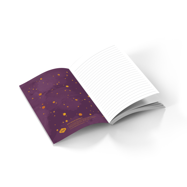 Burgundy Bloom Layflat Notebook