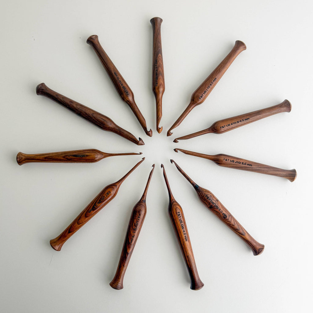 Rosewood Crochet Hooks