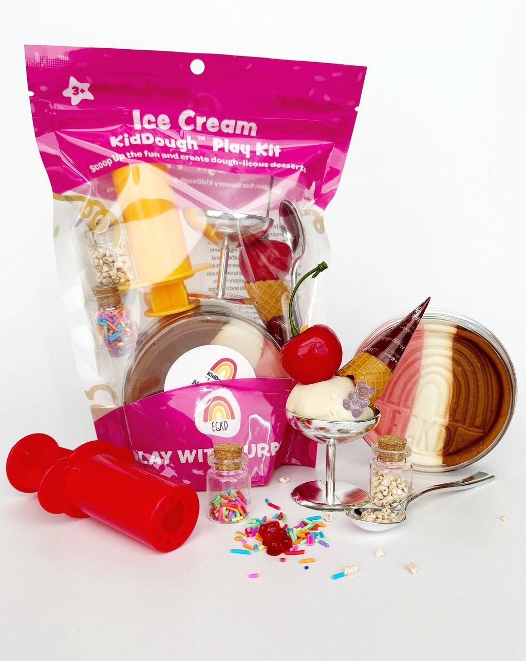Ice Cream Sundae KidDough Play Kit