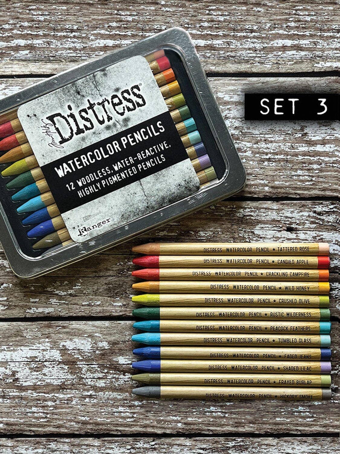 Tim Holtz Distress® Watercolor Pencils Set 3