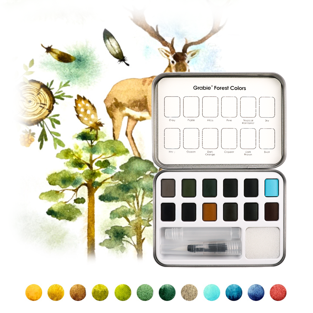 Watercolor Pocket Set- Forest Color