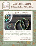 Make a Natural Stone Bracelet Pair