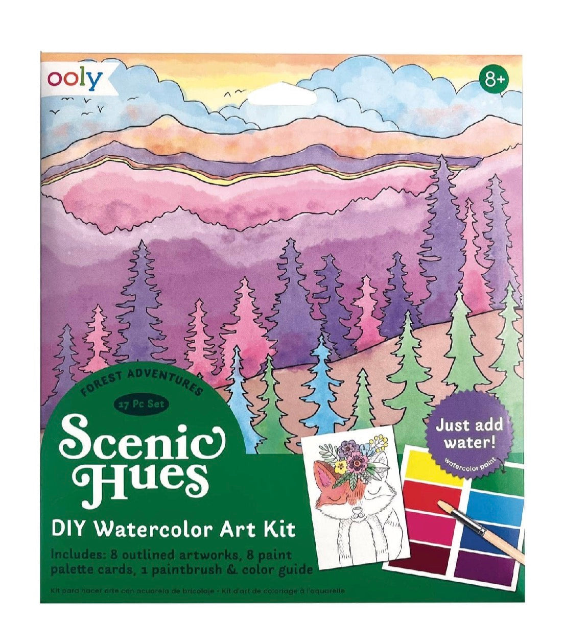 Scenic Hues: Watercolor Art Kit