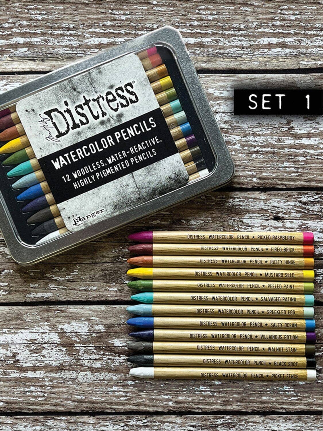 Tim Holtz Distress® Watercolor Pencils Set 1