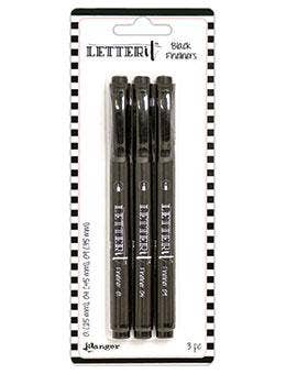 Letter It™ Fineliner Black Pens (3 Pack)