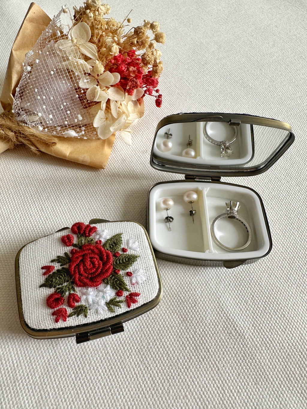 Embroidered Mini Box