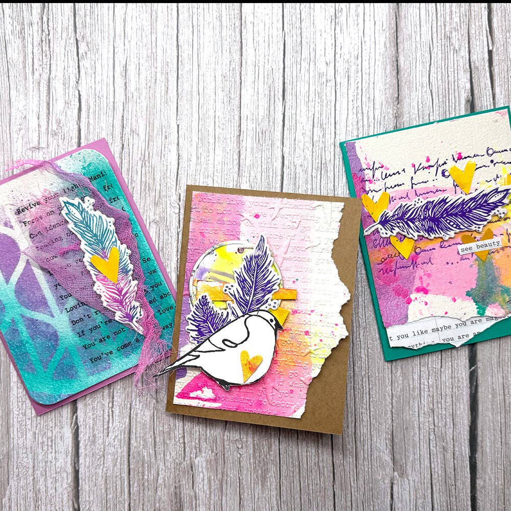 Cotton Watercolor Card Panels