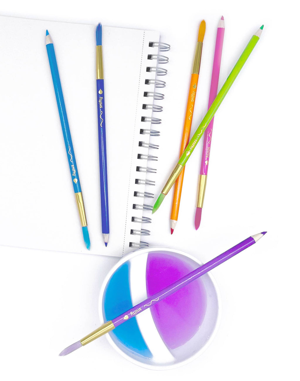 Color Brush Watercolor Paintbrush/Pencil- Pastel