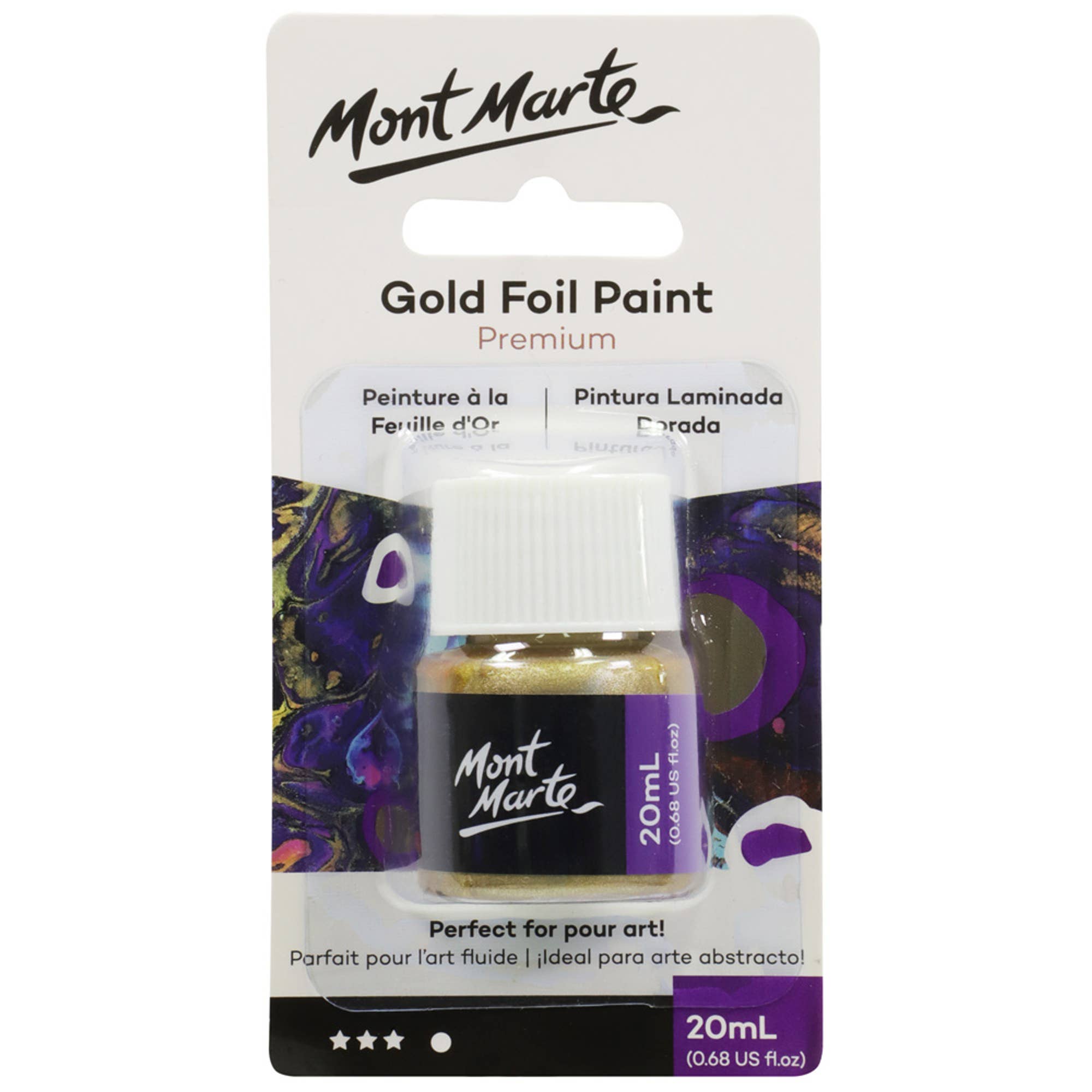 Gold Foil Paint Premium 20ml (0.68oz)