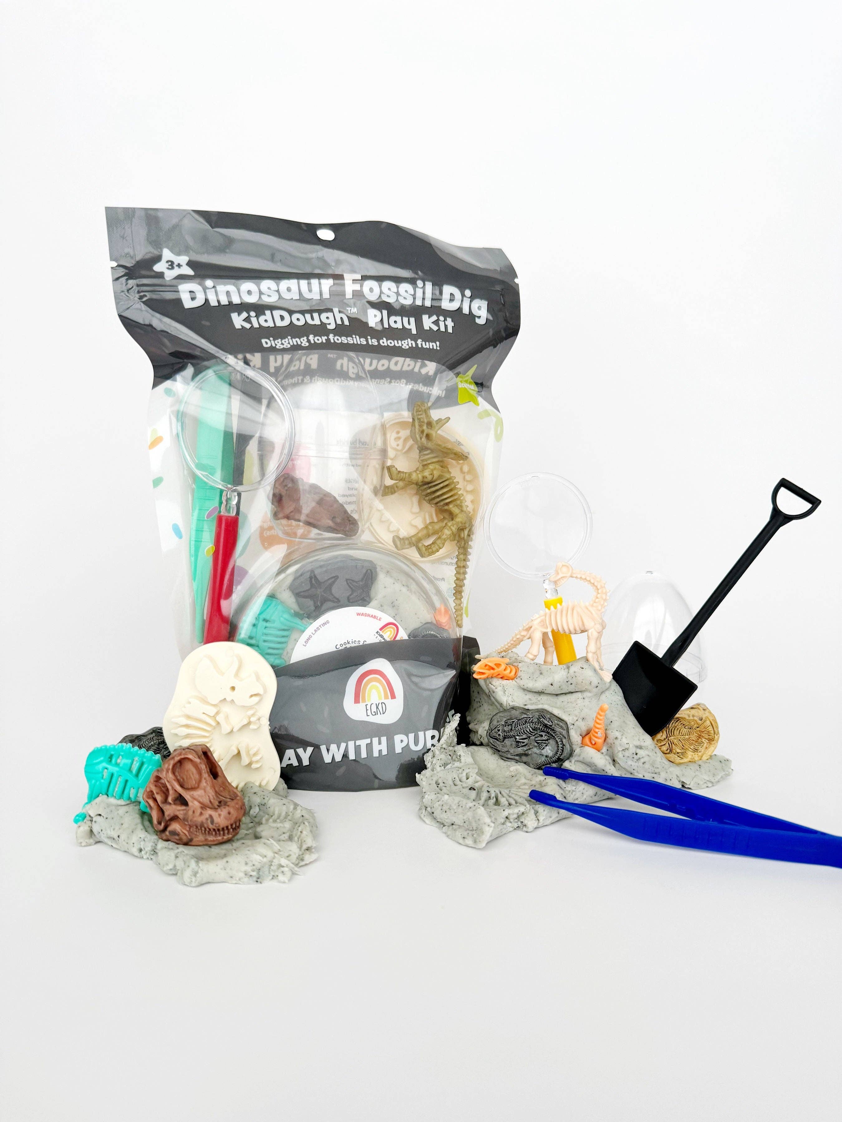 KidDough Play Kit- Dinosaur Fossil Dig