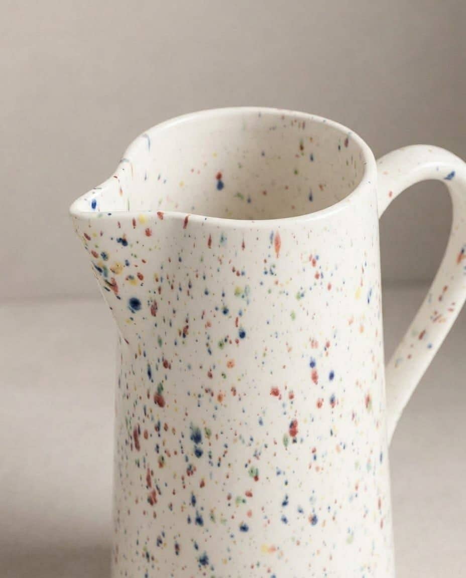 Stoneware Ceramic Pitcher — Party Collection
