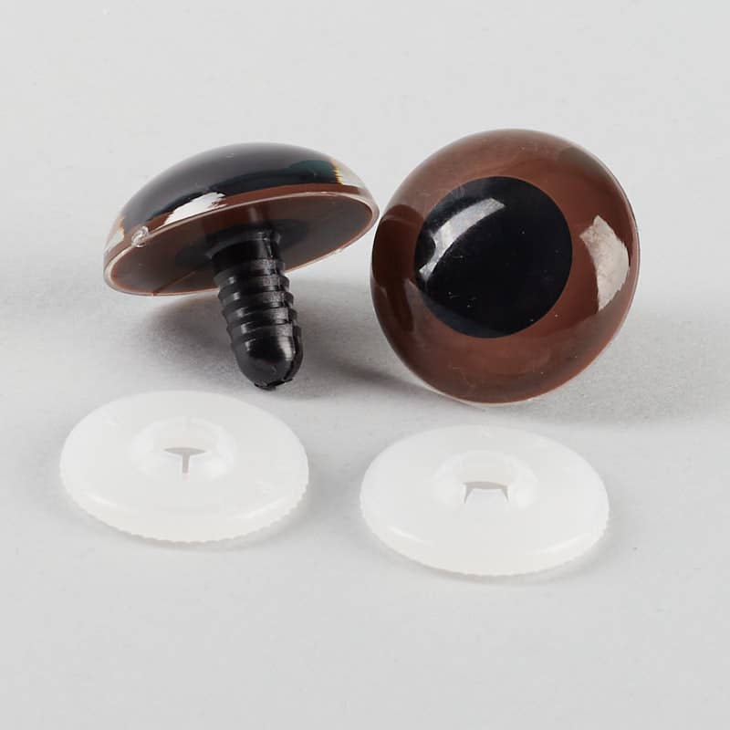 Brown Round Craft Animal Eyes