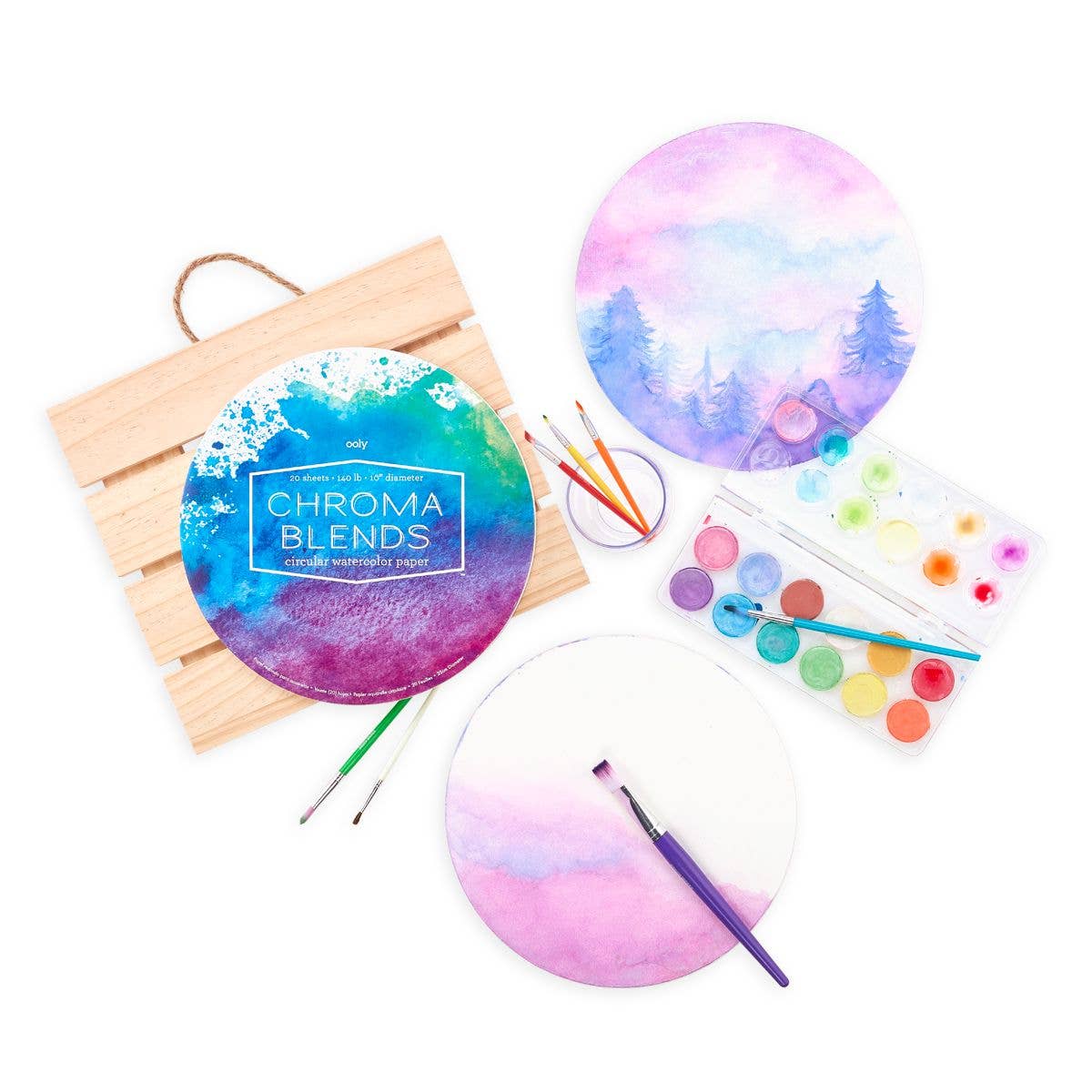 Chroma Blends: Circular Watercolor Paper Pad-10" Diameter