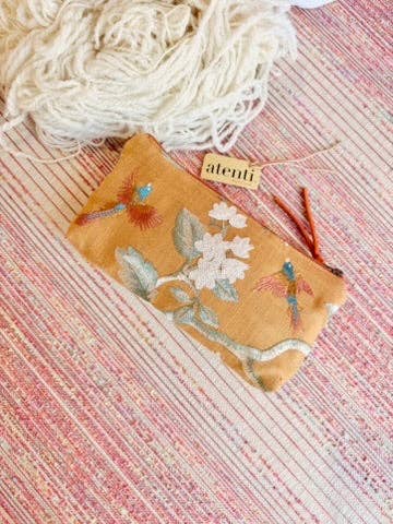 Handmade Apricot Tall Tool Pouch