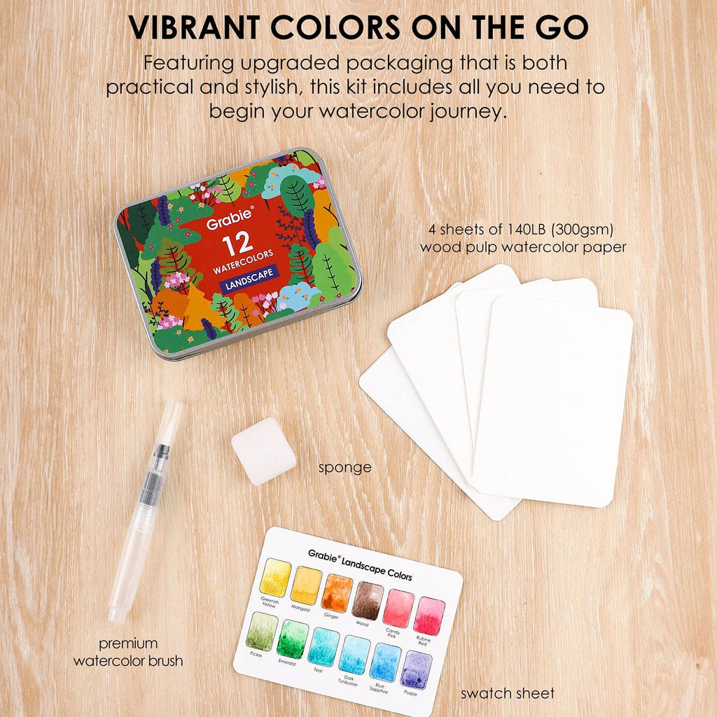 Watercolor Pocket Set- Landscape Colors