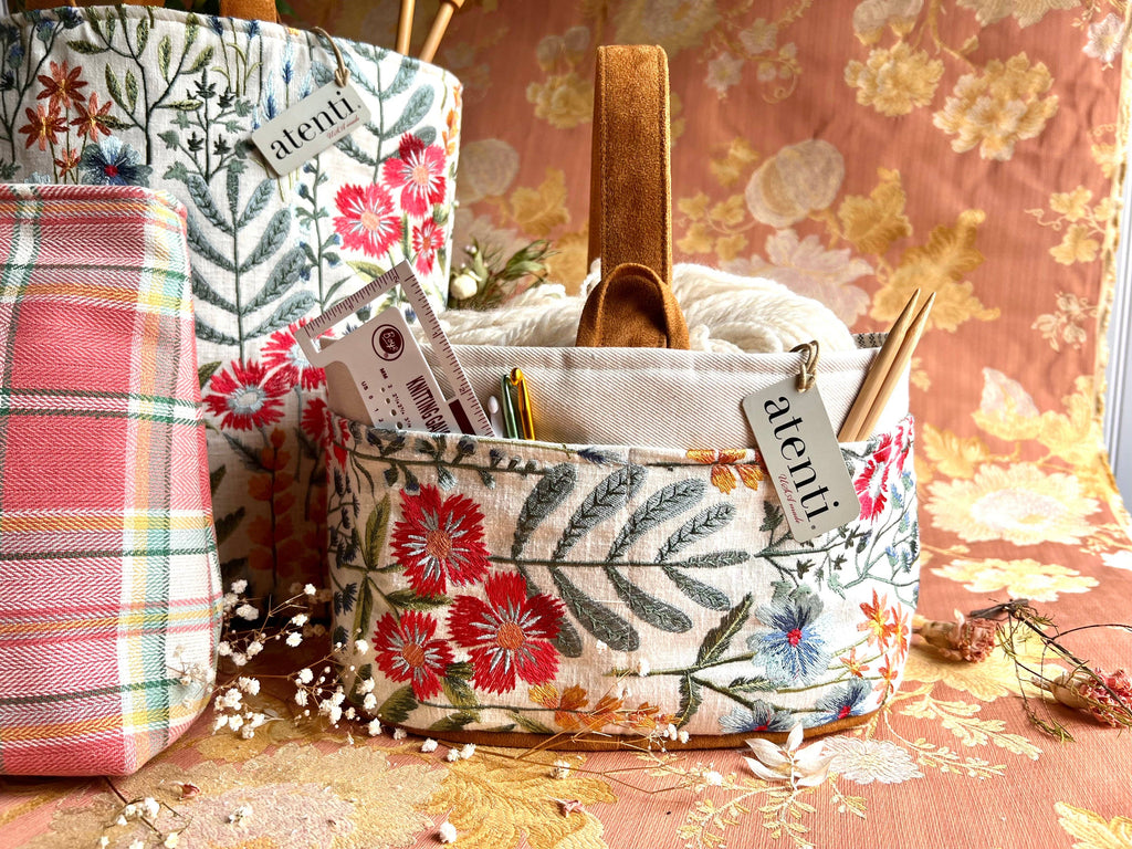 Handmade Floral Project Caddy