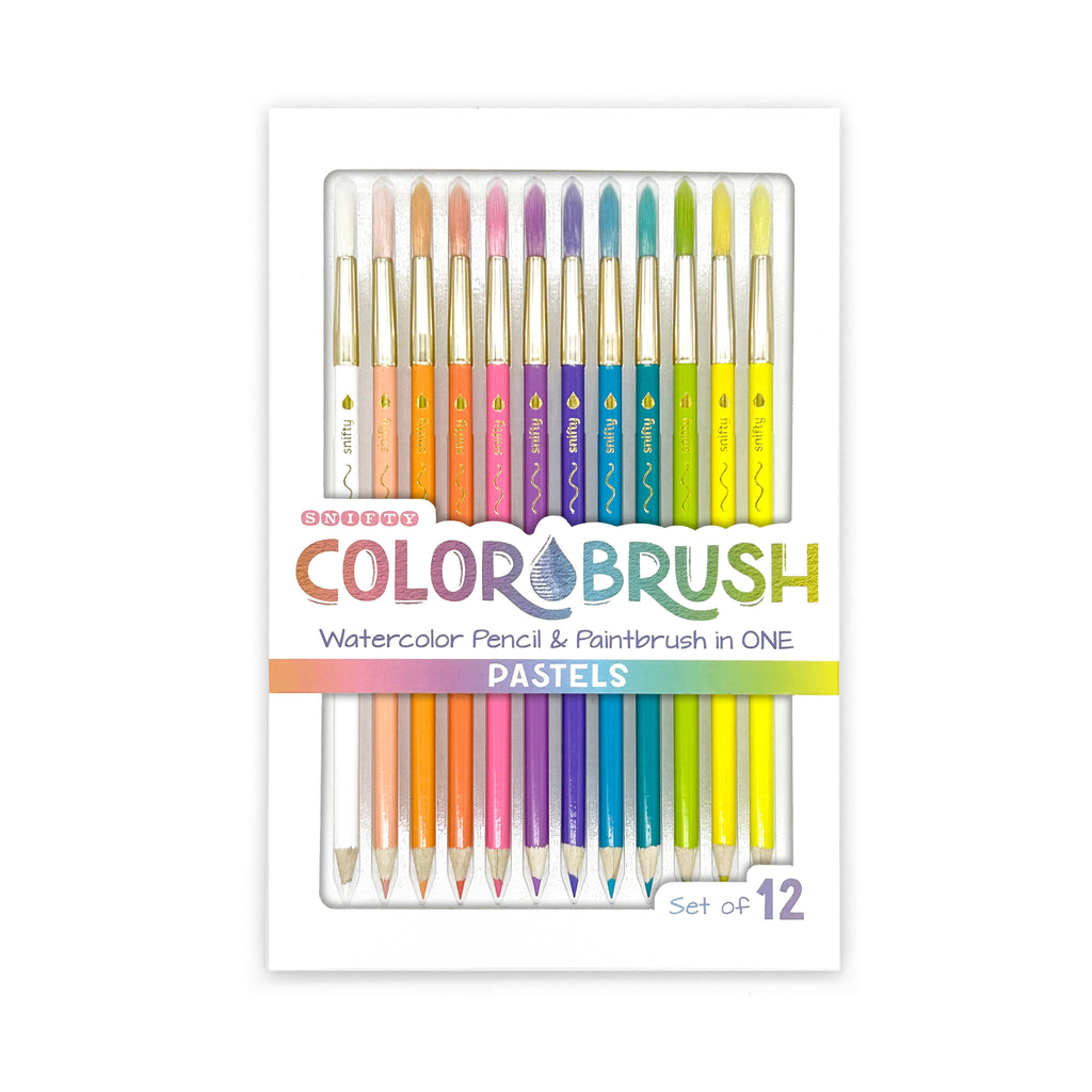 Color Brush Watercolor Paintbrush/Pencil- Pastel