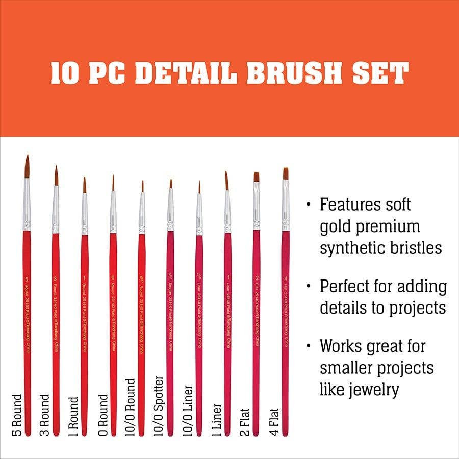 Mod Podge ® 10-Piece Detail Brush Set