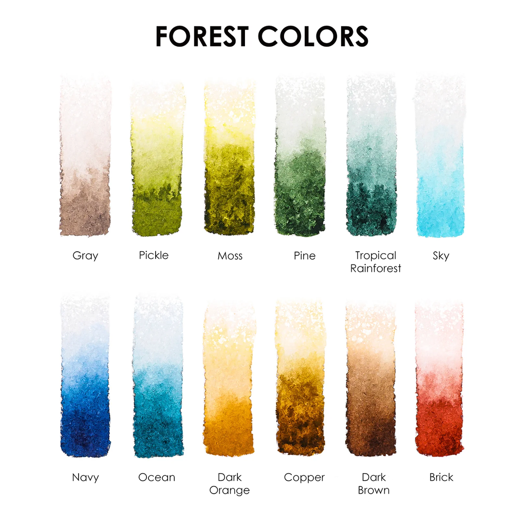 Watercolor Pocket Set- Forest Color